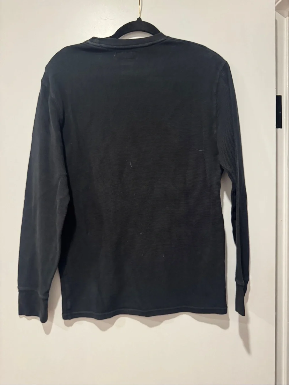 Polo Ralph Lauren Waffle Knit Thermal Shirt | Black | Medium